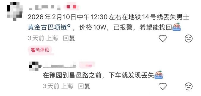 81.5克金项链,掉在地铁车厢!上海轨交民警连夜找回 81.5克金项链,掉在地铁车厢!上海轨交民警连夜找回